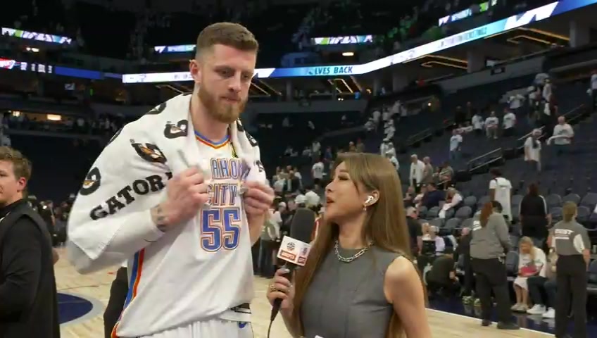 👀周琦连线前队友哈滕：这么多年没见想我了没？雷霆总冠军！